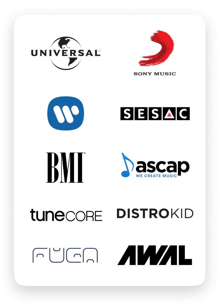 music label and distributor logos