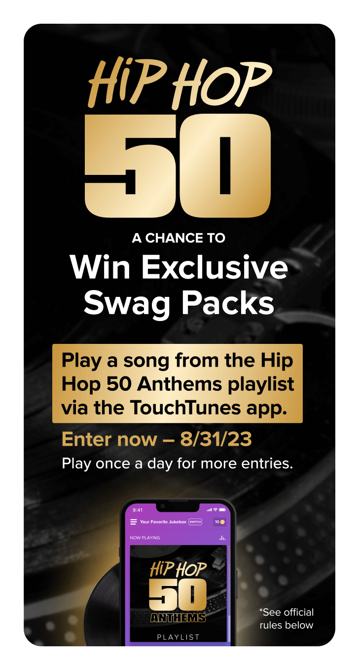 Hip Hop 50 Sweepstakes a chance to win exclusive swag packs