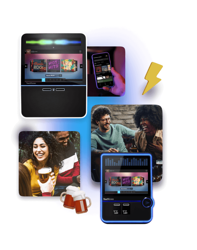 People playing the jukebox