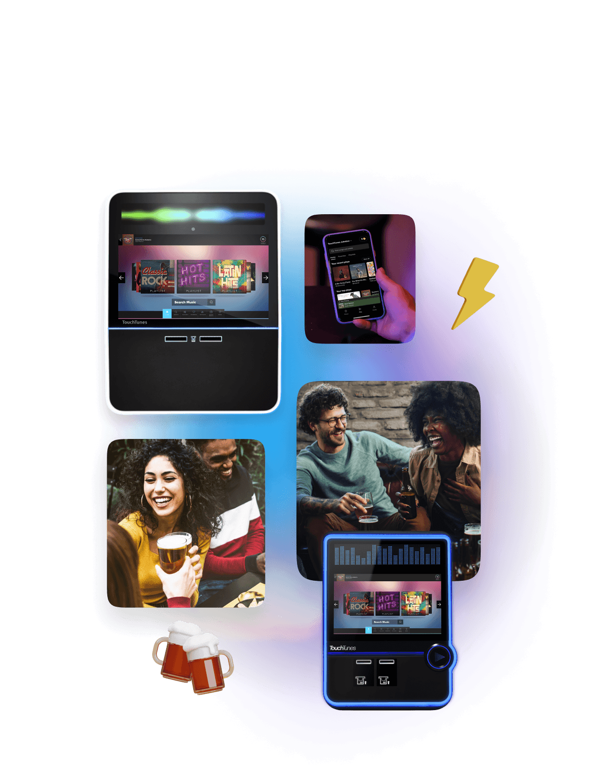 People playing the jukebox
