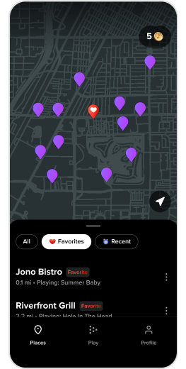 mobile app places map