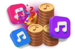 credits and music notes