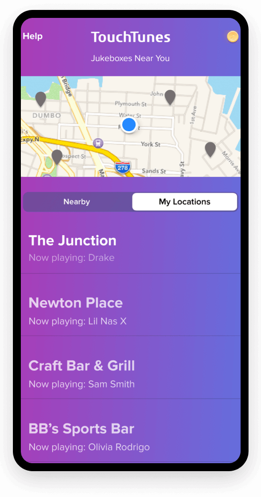 TouchTunes App TouchTunes