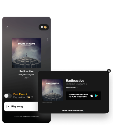 play song on the app