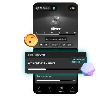 Team Rewards individual challenges